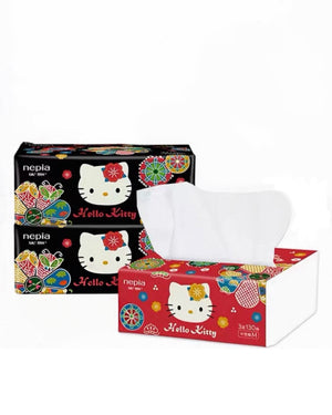 NEPIA Hello Kitty Ethnic Style Facial Tissues 130 Sheets