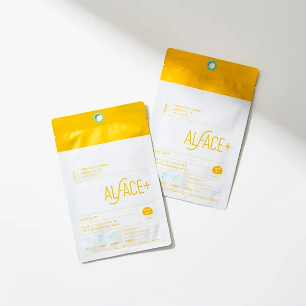 ALFACE Yellow Essential Mask 4pcs