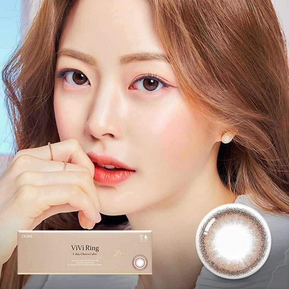 OLENS Daily Contact Lenses #Vivi Ring Choco 20pcs