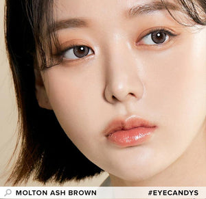I-SHA 1 Month Contact Lenses  #Oriana Molton Ash Brown 1Pc