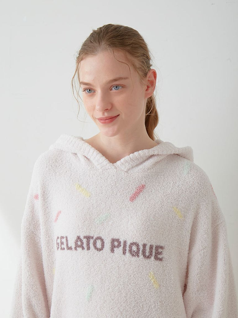 GELATO PIQUE Baby Moco Ice Cream Jacquard Hooded Dress #Pink