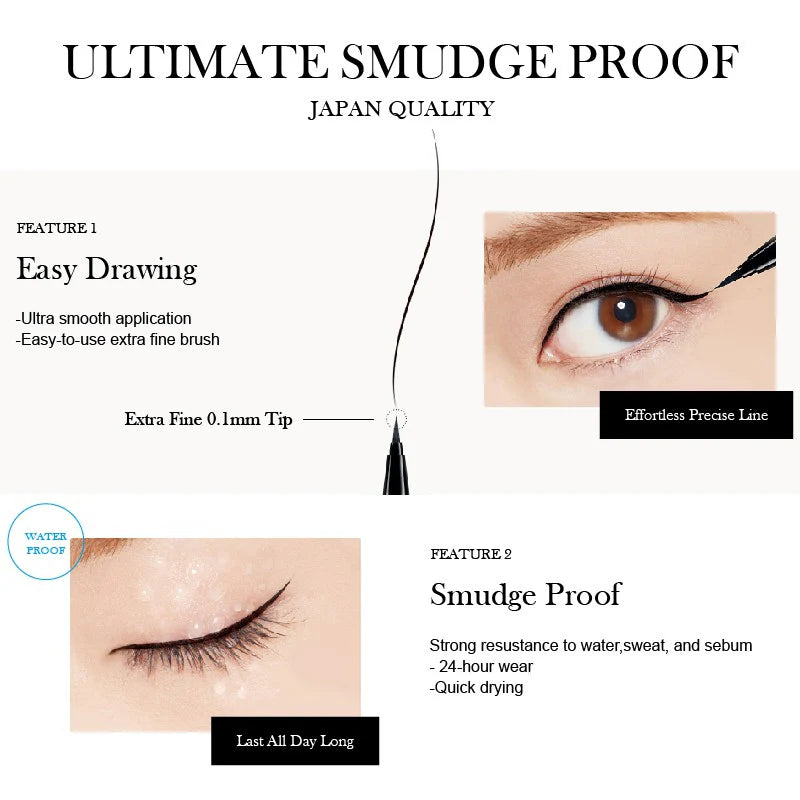 D-UP Silky Liquid Eyeliner #Chiffon Brown 1pc