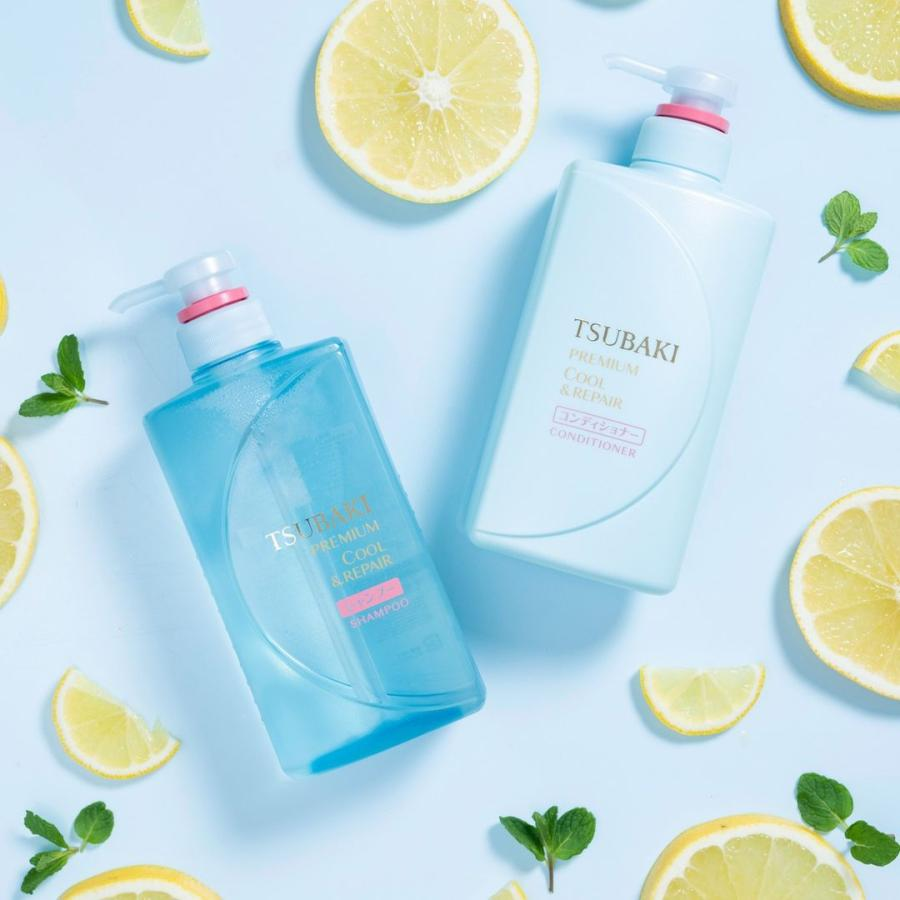 SHISEIDO Tsubaki Premium Cool Shampoo + Conditioner Set (490ml+490ml)