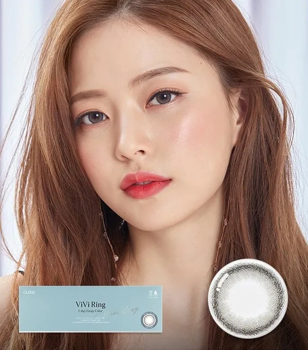 OLENS Daily Contact Lenses #Vivi Ring Gray 20pcs