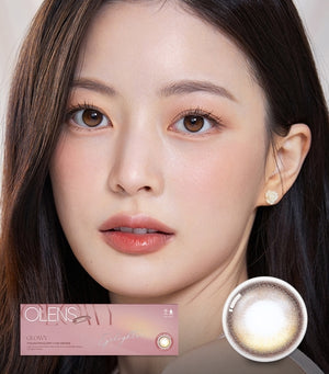 OLENS 日常隐形眼镜 #Glowy Brown 20 片