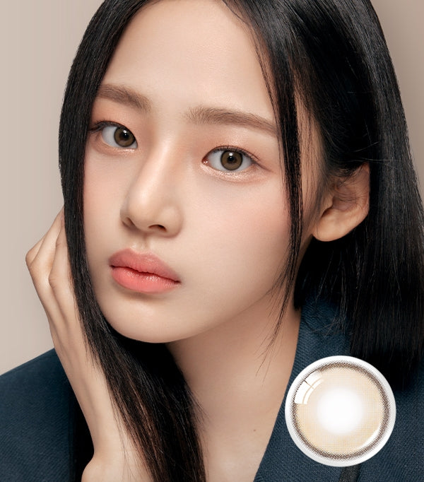 OLENS 1 个月隐形眼镜 #Real Ring 棕色