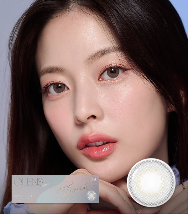 OLENS 日常隐形眼镜 #French Shine 灰色 20 片