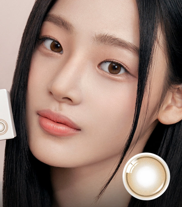 OLENS 1 个月隐形眼镜 #Shine Touch 乳棕色