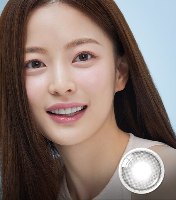 OLENS 1 个月隐形眼镜 #Shine Touch 乳灰色