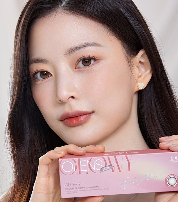 OLENS 日常隐形眼镜 #Glowy Brown 20 片