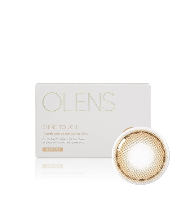 OLENS 1 个月隐形眼镜 #Shine Touch 乳棕色