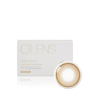 OLENS 1 个月隐形眼镜 #Shine Touch 乳棕色