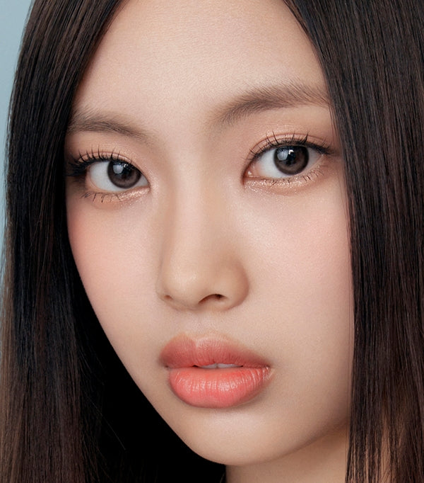 OLENS 1 个月隐形眼镜 #Glowy 天然摩卡棕色