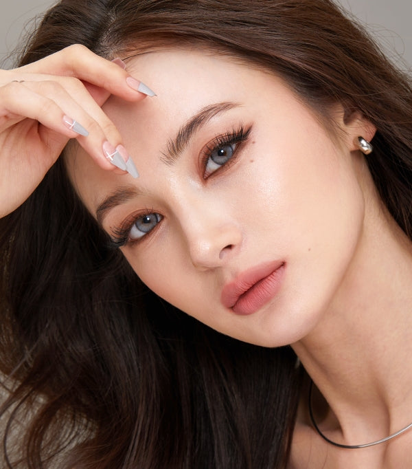 OLENS One Month Contact Lenses #Nella Ash Gray 2pcs