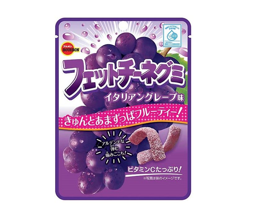 BOURBON Fettuccine Gummy Grape Flavour 50g