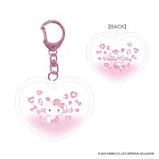 SANRIO Gal Dome Keychain Pink Hello Kitty 1PC