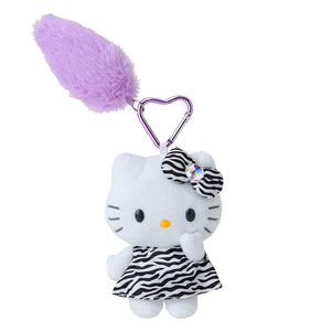 SANRIO Hello Kitty Tail Charm Mascot Key Holder Leopard (Purple)