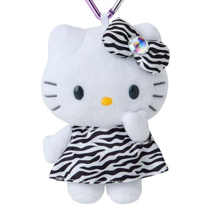 SANRIO Hello Kitty Tail Charm Mascot Key Holder Leopard (Purple)