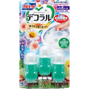 KOBAYASHI  Bluelet Decoraru Toilet Cleaning Gel #Forest & Floral 3pcs