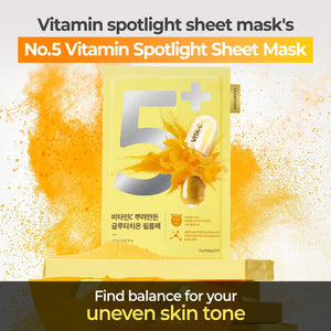NUMBUZIN No.5 Vitamin Spotlight Sheet Mask 4pcs