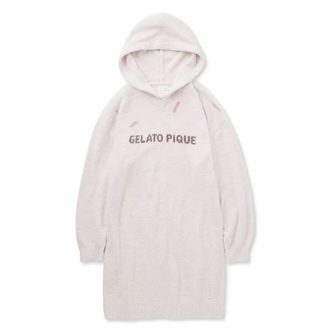 GELATO PIQUE Baby Moco Ice Cream Jacquard Hooded Dress #Pink