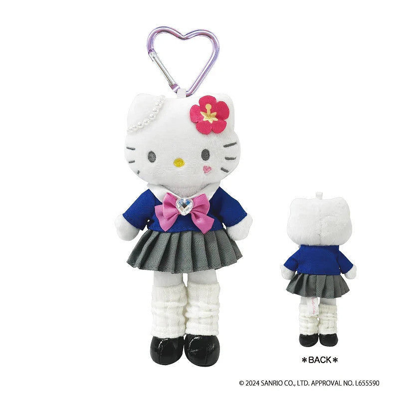SANRIO Long-legged Hello Kitty KoGal Ver. Sanrio Style Up Plush Keychain Mascot 1PC