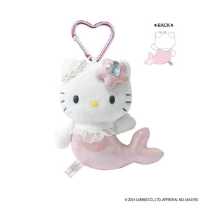 SANRIO Hello Kitty Fantasy Collection Mermaid Pink Plush Keychain 1pc