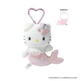SANRIO Hello Kitty Fantasy Collection Mermaid Pink Plush Keychain 1pc