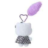 SANRIO Hello Kitty Tail Charm Mascot Key Holder Leopard (Purple)