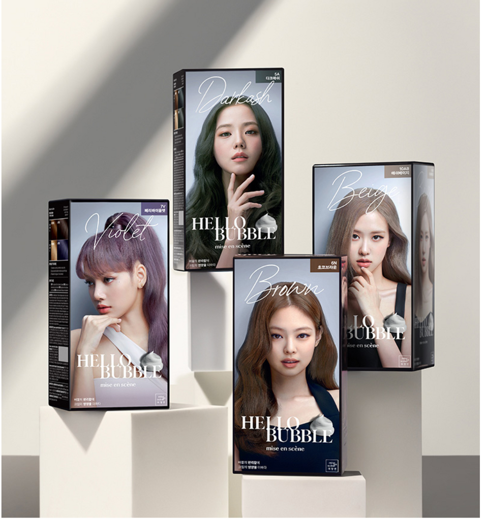 MISE EN SCENE Hello Bubble Hair Foam Color -7V Peri Violet 1pc