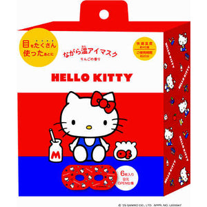 KOYODO x SANRIO Collab Steam Eye Mask Hello Kitty 6Pcs
