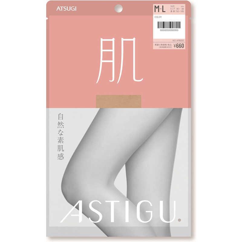 ASTIGU Bare skin M-L Sheer beige 1 pair