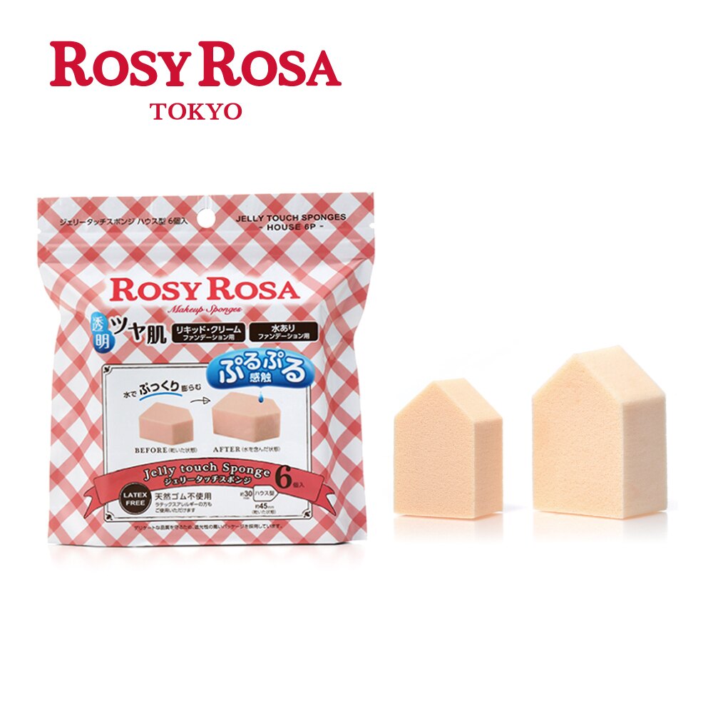 ROSY ROSA Jelly Touch Sponge House 6pcs