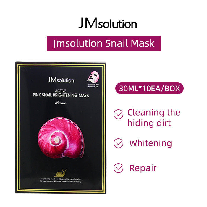 JM SOLUTION Active Pink Snail Brightening Mask 10pcs