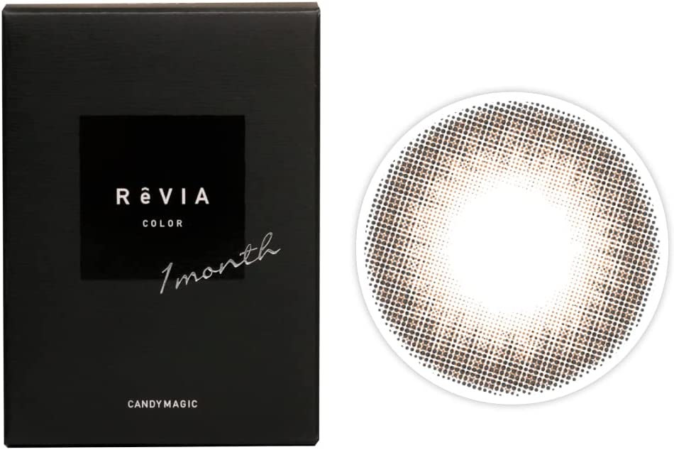 REVIA 1 个月隐形眼镜 #Sheer Sable 1 片(1 盒)