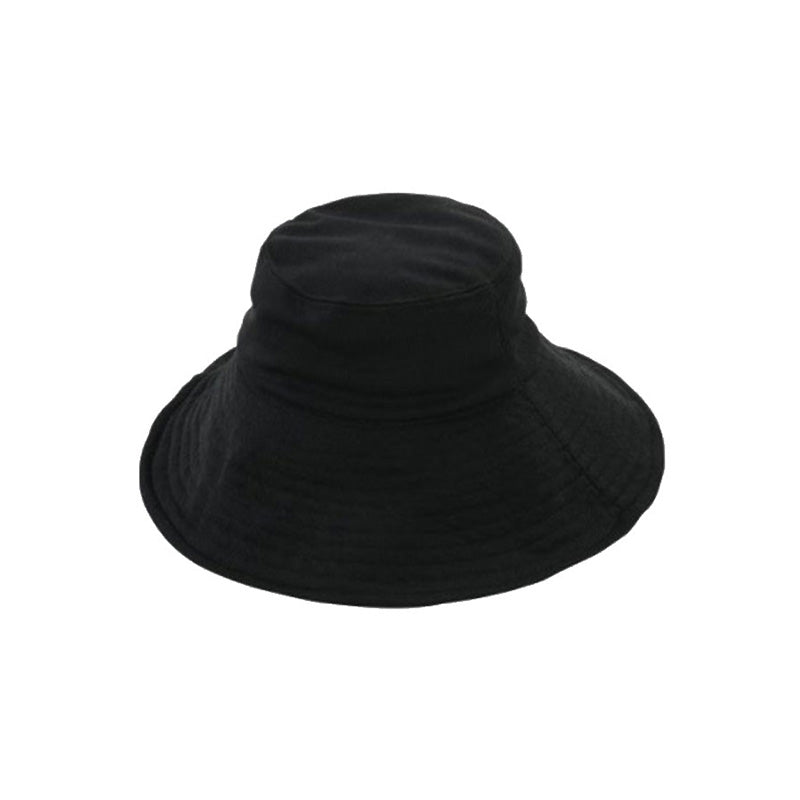 UV CUT 凉爽折叠防紫外线遮阳帽 - 黑色