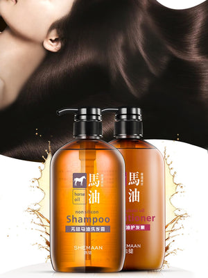 KUMANO Horse Oil with Tsubaki Oil Conditioner 600ml