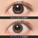 REVIA 1 个月隐形眼镜 #Sheer Sable 1 片(1 盒)