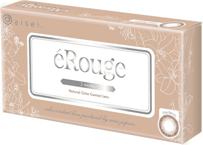 EROUGE 2 周隐形眼镜 #Flare Brown 6 片