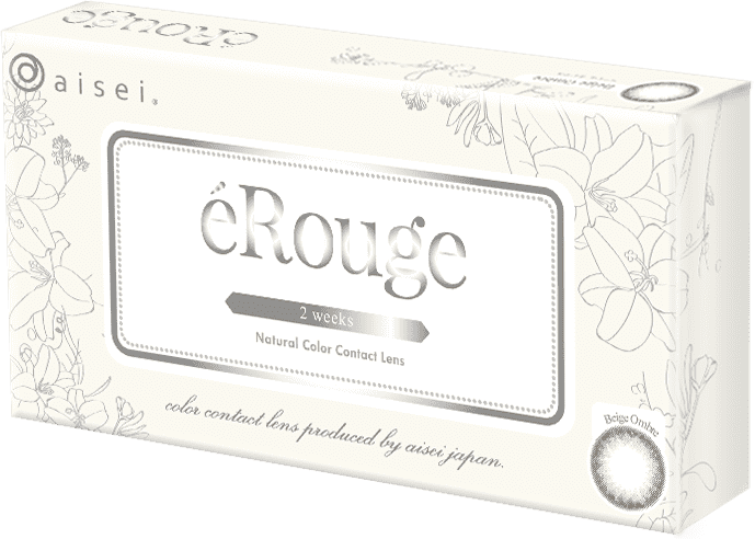 EROUGE 2 周隐形眼镜 #Beige Ombre 6 片