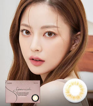 OLENS 1 个月隐形眼镜 #Spanish Real Brown