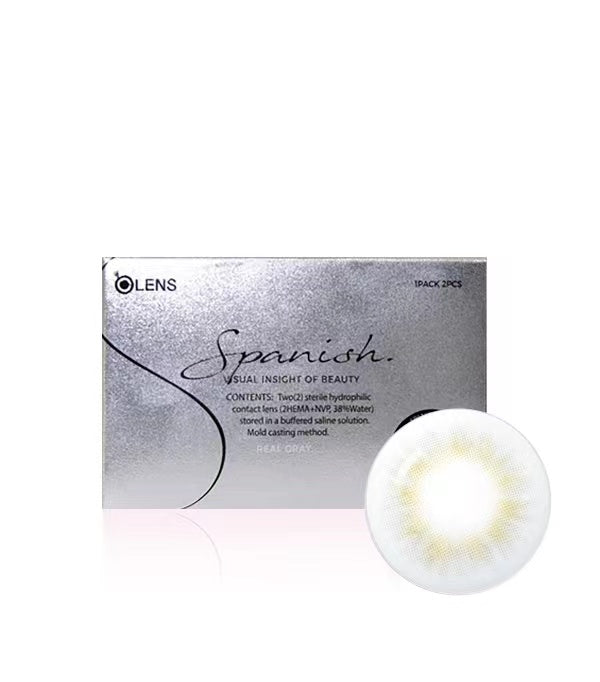 OLENS 1 个月隐形眼镜 #Spanish Real Grey