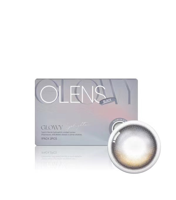 OLENS 1 个月隐形眼镜 #Glowy Black