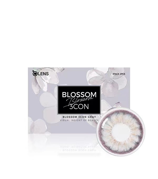OLENS One Month Contact Lenses #Blossom 3Con Gray