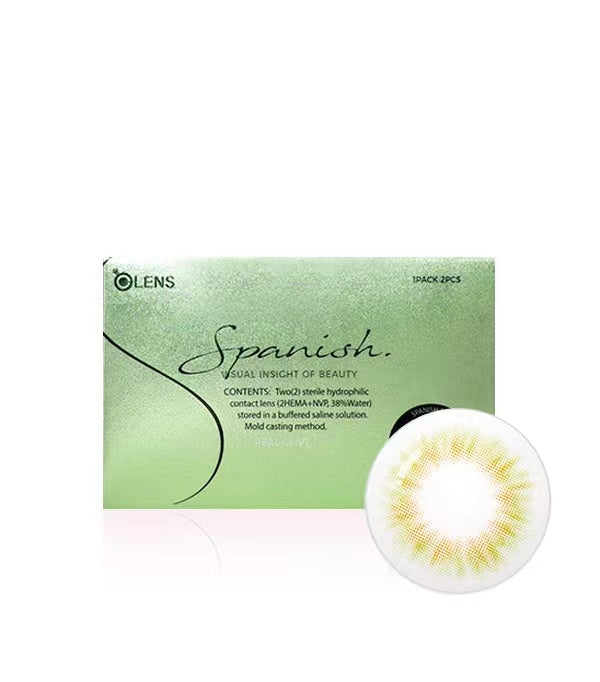 OLENS 1 个月隐形眼镜 #Spanish Real Olive