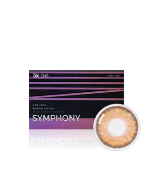OLENS 1 个月隐形眼镜 #Symphony 3CON 淡褐色