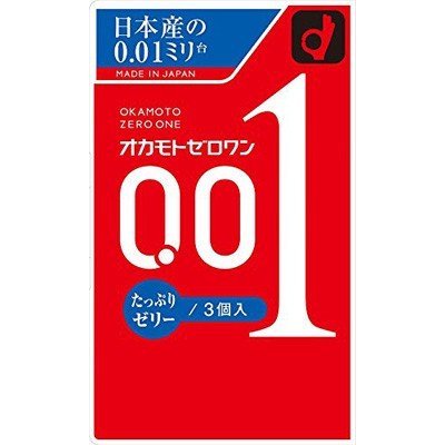 冈本避孕套零一 0.01 丰富润滑剂 3 件