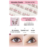 FLORTTE I Am Super Beauty Series Glue-free Segmented False Eyelashes #Adorable Cheeks