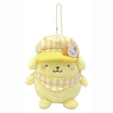 SANRIO Pompompurin Mascot Holder Gingham Casquette 1pc