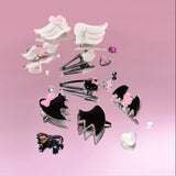 FILLIMILLI x HELLO KITTY ANGEL & DEVIL EDITION Makeup Hair Pin 4P - Devil